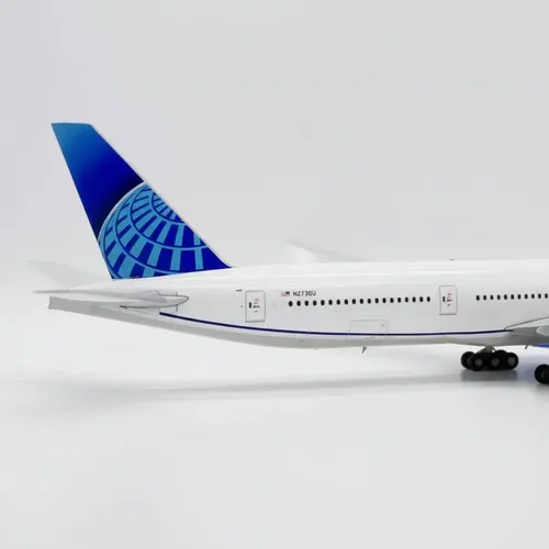 Avión Jc Wings, Esc 400, Boein 777-300er United Blanco/azul - Imagen 8