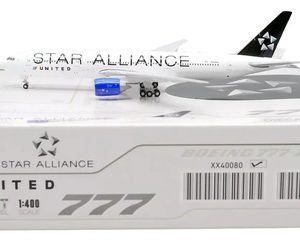 Avión Jc Wings, 400 Boeing 777-200er United Star Alliance Blanco/azul