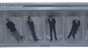 Figuras Preiser Escala H0 10380, Hombres De Negocios
