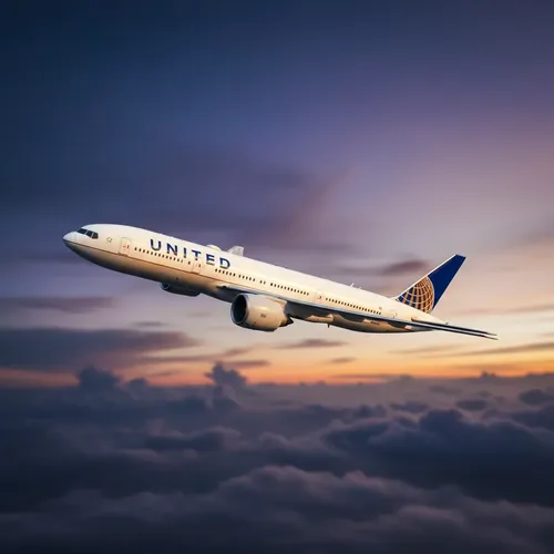 Avión Jc Wings, Esc 400 Boeing 777-200er United Blanco/azul - Imagen 3