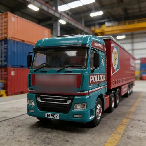 Camión Miniatura Oxford, Esc N M. Benz Actros C/acoplado Rojo Calipso - Imagen 5