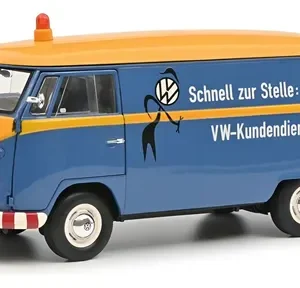 Vehículo Miniatura Schuco, Escala H0 Vw T1 Azul/amarillo