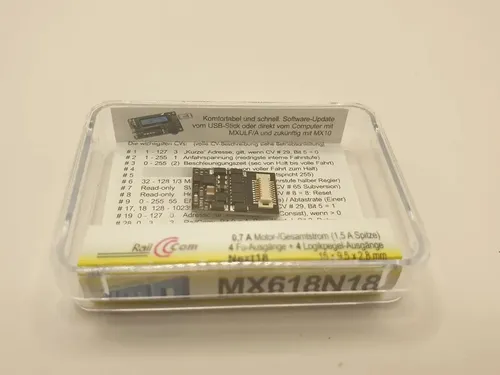Decoder Para Locomotoras, Esc N, Tt, H0 Zimo Mx616n18 - Imagen 4