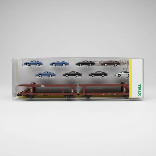 Vagones De Carga Trix, Esc N 15357, Transporte Autos Porsche - Imagen 3