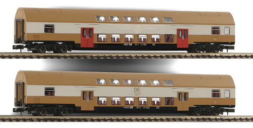 Vagone Pasajeros Fleischmann 2 Pisos, Esc N 6260075 Set De 2