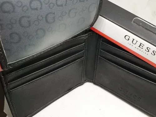 Billetera Guess Original Hombre 31go220104 Negro Liso - Imagen 7