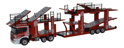 Camión Transporte De Autos, Escala 1/76 Oxford Rojo
