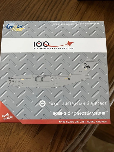 Avión Gemini Macs, Boeing C-17 Globemaster Iii, Escala 400 Gris - Imagen 2