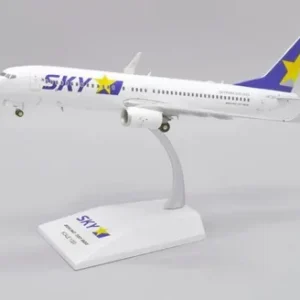 Avión Jc Wings, Escala 200, Boeing 737-800 Sky Blanco/azul