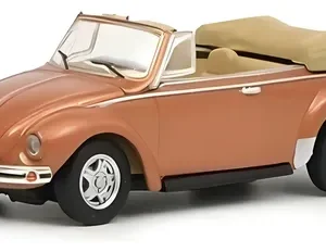 Vehículo Miniatura Schuco, Escala H0, Vw Kafer Cabrio Marrón Claro