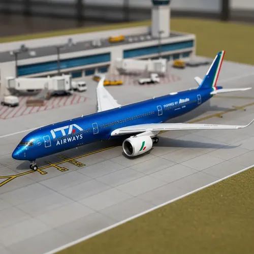 Avión Jc Wings, Esc 400, Airbus A350-900 Ita Azul - Imagen 5
