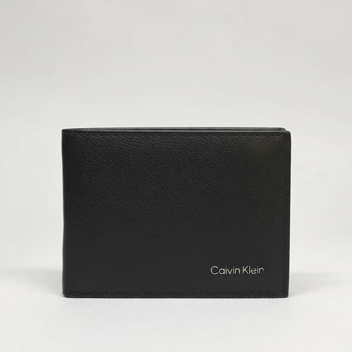 Billetera Calvin Klein Original De Hombre 31ka220070 Negro Liso - Imagen 5