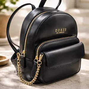 Mochila Guess Negra Para Mujer Negro Liso