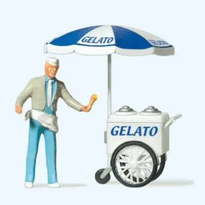Figura Maquetas Escala H0 Preiser 29116 Heladero