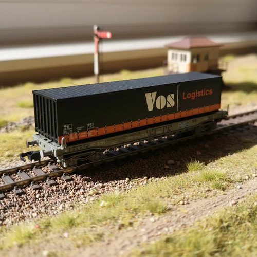 Vagón Carga Minitrix, Esc N 15645-17 Transp. Container 40 - Imagen 2