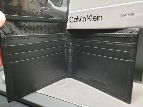 Billetera Calvin Klein Original, Hombre 31ka220063 Negro Logo Marca - Imagen 5