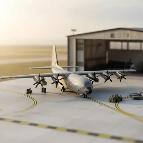 Avión Gemini Macs, Lockheed C-130 Hercules, Esc 400 Luftwaf Gris - Imagen 3