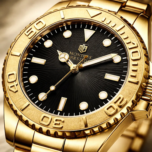 Reloj Montres Prestige X Invicta Gold Mpw-0263 Dorado Negro - Imagen 5