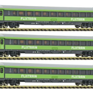 Vagones Fleischmann, Escala N, Set De 3 Flixtrain 6260086