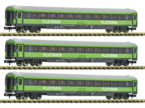 Vagones Fleischmann, Escala N, Set De 3 Flixtrain 6260086