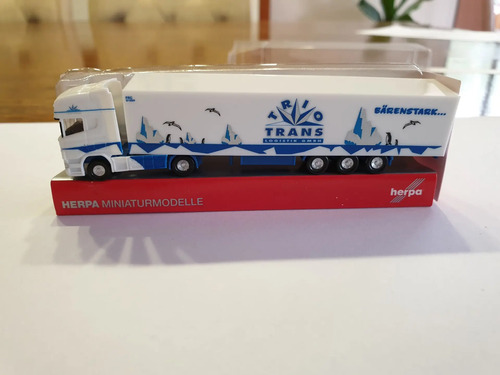 Camión Herpa, Escala N 1/160 , Scania R Sattelzug Blanco/azul - Imagen 6
