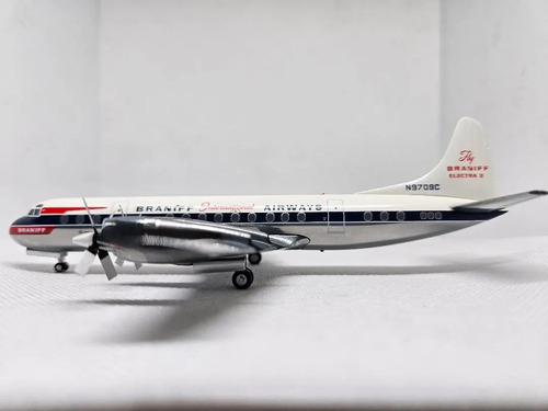 Aviòn Gemini 200 Lockheed L-188 Braniff - Imagen 4