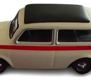 Auto Miniatura Schuco, Escala H0, Fiat 500 Giardiniera Blanco Crema