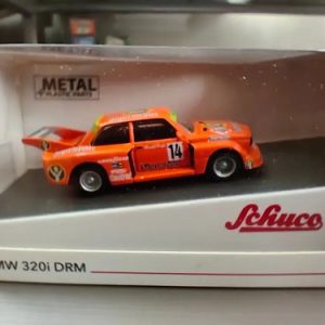 Auto En Miniatura Schuco Escala H0, Bmw 320i Drm Naranja Claro