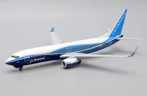 Avión Jc Wings, Escala 200, Boeing 737-800 Ryanair Blanco Celeste Azul - Imagen 3