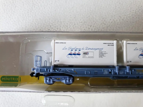 Vagón De Carga Trix, Esc N 15637-03 Transp Containers 20 - Imagen 3