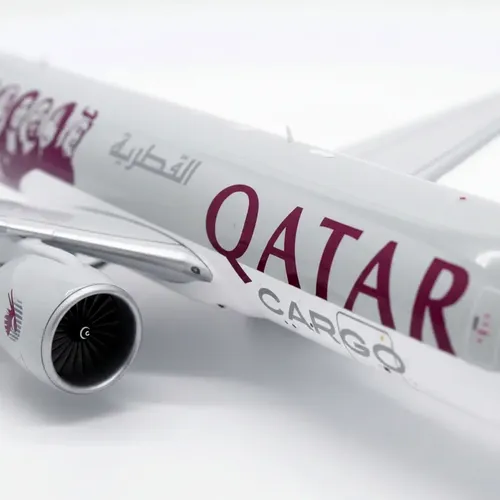 Avión Jc Wings, 400, Boeing 777-200l Af Qatar Interactivo Gris Burdeo - Imagen 8