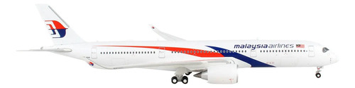 Aviòn Gemini Jets, Escala 400 Airbus A350-900 Malaysia Blanco, Azul, Rojo