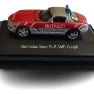 Auto En Miniatura Schuco, Mercedes Benz Sls Coupé Rojo Plateado