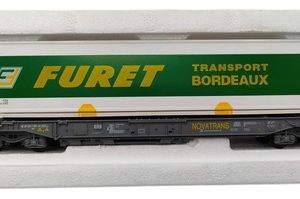 Vagòn De Carga Roco Escala H0 46377 Transp Container Furet