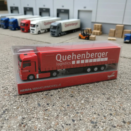 Camión Miniat, Esca N Herpa, Man Tgx Xxl Sz Maquetas 1/160 Rojo - Imagen 2