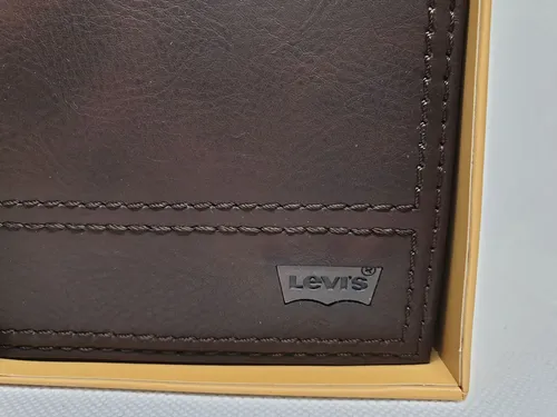 Billetera Levi`s Original Hombre Brown 31lp220144 Marrón Liso - Imagen 5