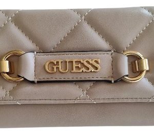 Billetera Guess Original, Lorlie Stone Beige Stone Liso Chanel
