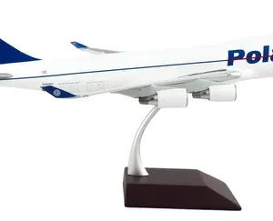 Aviòn Gemini 200, Boeing 747-400f Polar Interactivo Blanco/azul