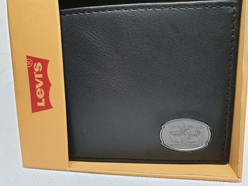 Billetera Levi's Original, Hombre Negre Negro Liso - Imagen 6
