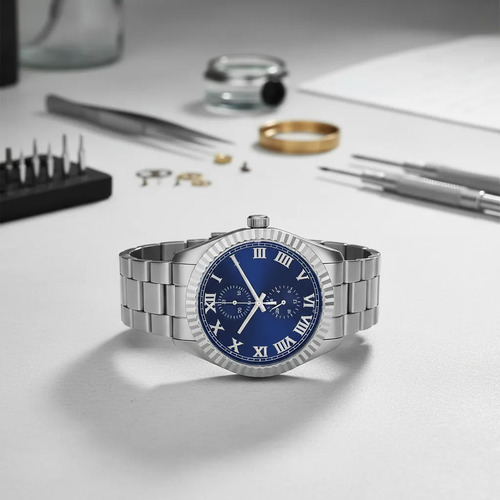Reloj Invicta Specialty Belmont Men`s Watch 43mm 47423 Acero Plateado Azul Acero - Imagen 4