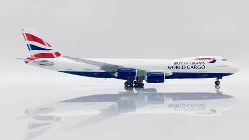 Avión Jc Wings, 400 Boeing 747-8f Bristish Airways World Car Blanco, Azul, Rojo - Imagen 2