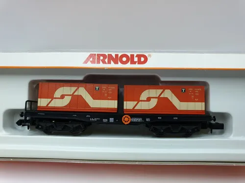 Vagón Carga Arnold 4956, Escala N, Transp. 2 Containers
