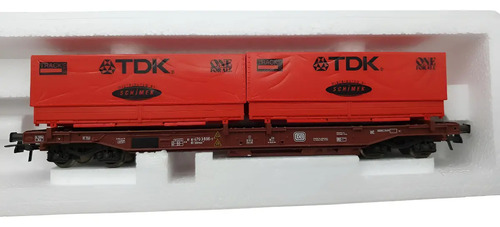 Vagón De Carga Roco, Escala H0 47022 Transp. Containers 20'
