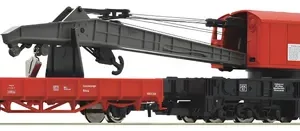 Vagòn Grua Roco Escala H0 Con Carro De Apoyo 56240