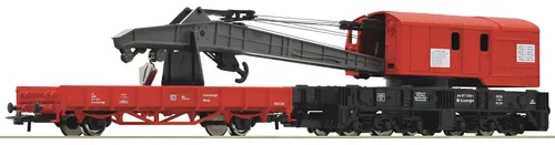 Vagòn Grua Roco Escala H0 Con Carro De Apoyo 56240