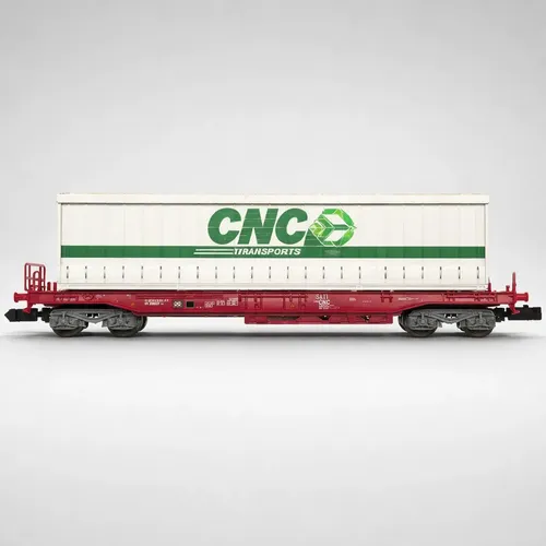 Vagón De Carga Fleischmann, Esc N 845365, Transp. Container - Imagen 5