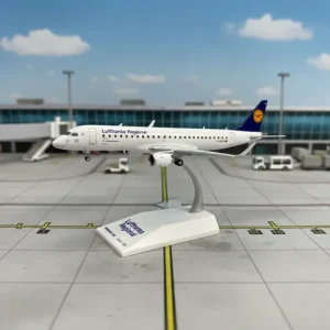 Avión Jc Wings, Esc 200 Embraer 190 Erj-190 Lufthanza Blanco Azul Amarillo