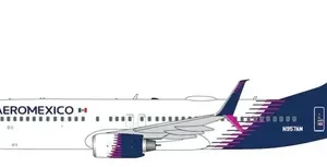 Avión Gemini Jets, Boeing 737-800 Aeromexico. Esc. 400 Blanco/azul