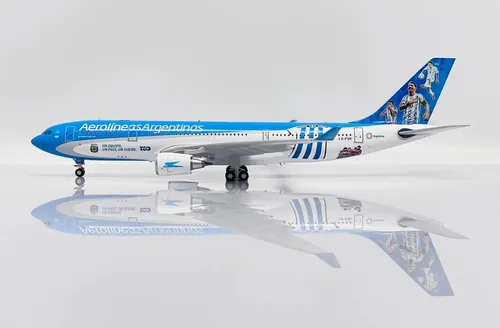 Avión Jc Wings, Esc 200, Airbus A-330 Aerol. Argentinas Blanco Celeste - Imagen 3