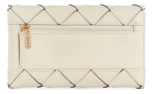Billetera Guess Original, Bordizzo Vanilla Vainilla Cuadriculado - Imagen 2